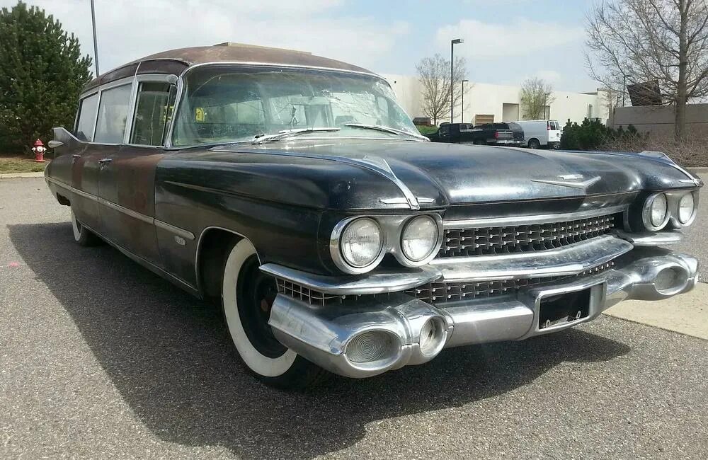 Кадиллак метеор. Cadillac miller-meteor 1959. cadillac 1959 года миллер метеор. cadillac hearse 1959. cadillac miller-meteor 1984.