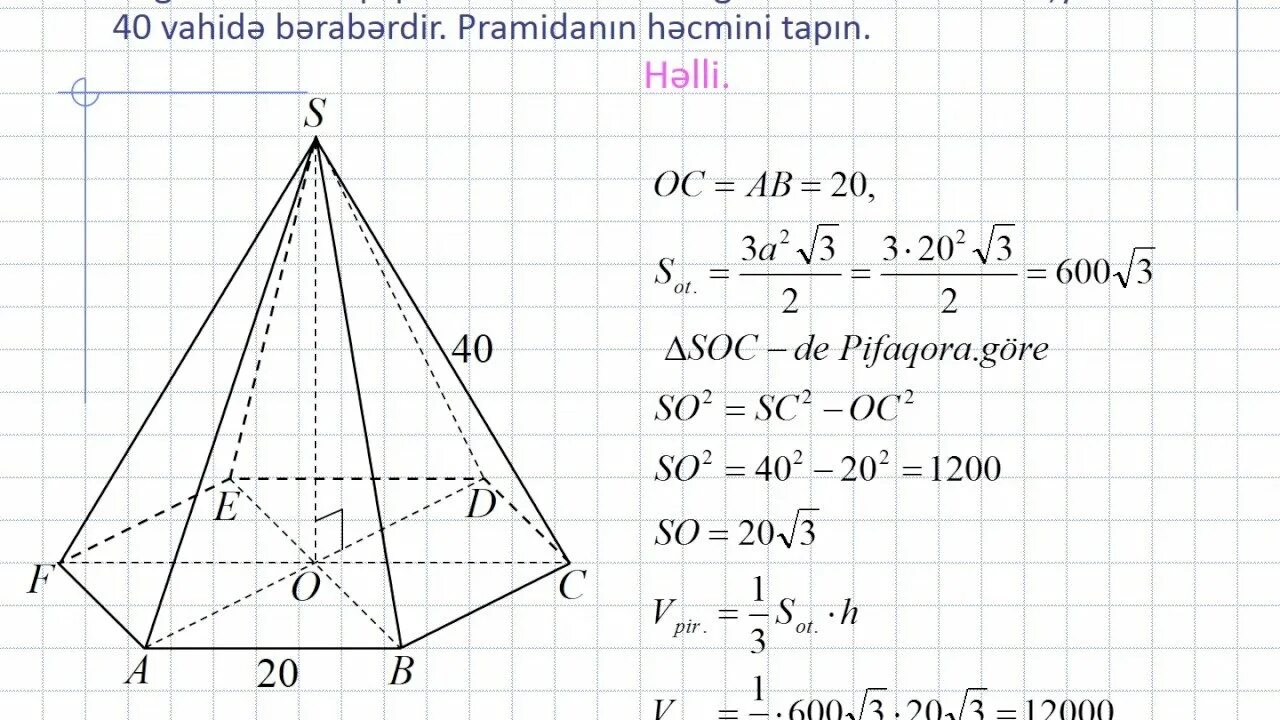 Сторона основания пирамиды формула. Обьём6 угольной пирамиды правильной. Высота правильной шестиугольной пирамиды. Объем правильной шестиугольной пирамиды через высоту. Объем пирамиды в основании правильный шестиугольник.