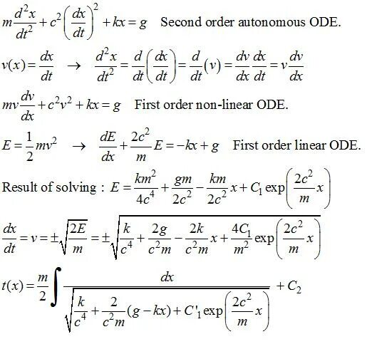 Non order. Non Linear second order Differential equation. Solving Linear Ode. Second order Differential equation. First-order Nonlinear ordinary Differential equation.