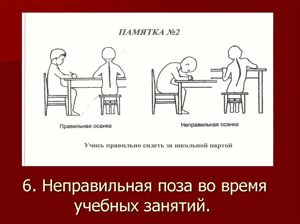 Сохранение осанки. Не правильная посадка за партой. неправильная посадка за партой. осанка. правила правильной осанки.