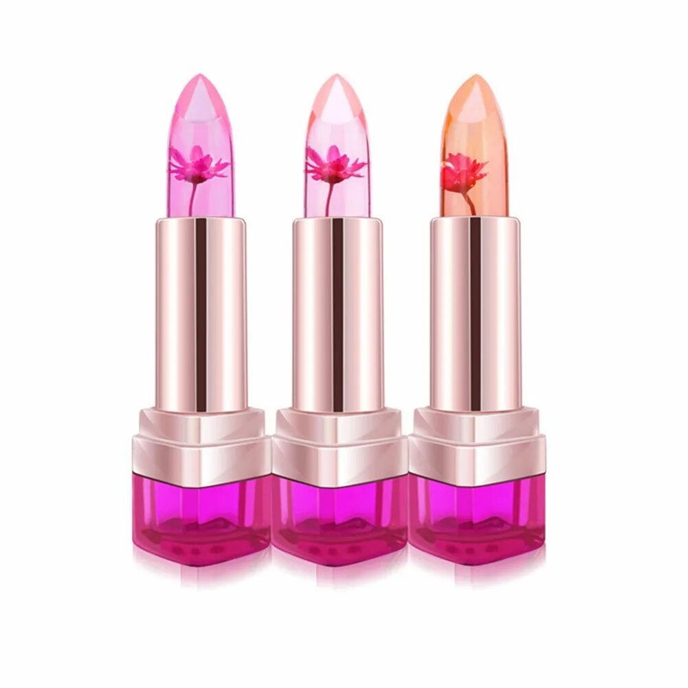 Джелли Липстик. Увлажняющая губная помада на АЛИЭКСПРЕСС. Помада Flower Lipstick. Увлажняющая помада для губ.