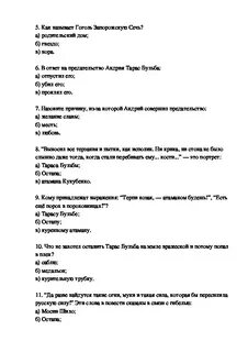 Тест по литературе 7 класс кукла