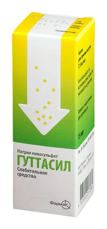 Гуттасил таб 7,5мг 10шт. Гуттасил пикосульфат натрия капли 30мл. Гуттасил капли 7.5мг/мл 30мл. Натрия пикосульфат капли д/Вн. Прим. 7,5мг/мл 25мл.