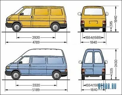 Размеры фольксваген т4