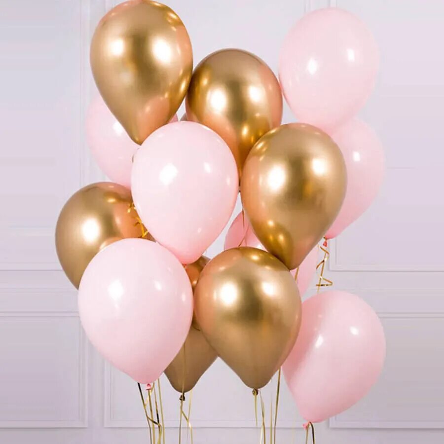15 воздушных шариков. Розово золотые шары. Гелевые шары. Шарики розовое золото. Золотые воздушные шары.