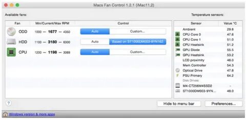 Mac fan control