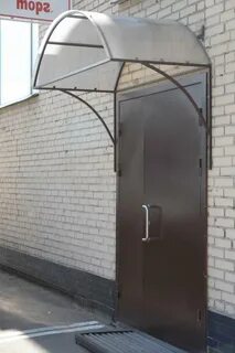Козырек двери из поликарбоната