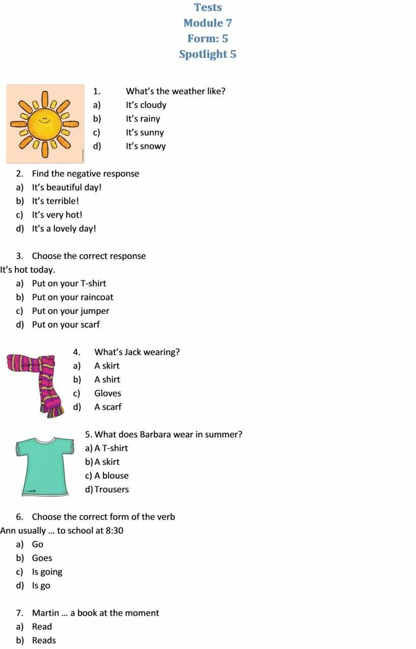 Unit 5 test form 5. Тест модуль 5 спотлайт. 7 Класс спотлайт 5а модуль. Спотлайт 8 модуль 5 тест. Spotlight 5 тесты.