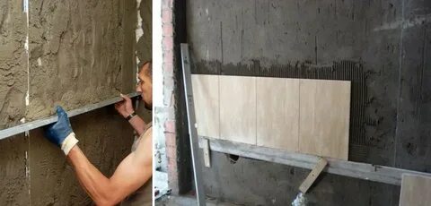 Можно ли выровнять стену плиточным клеем