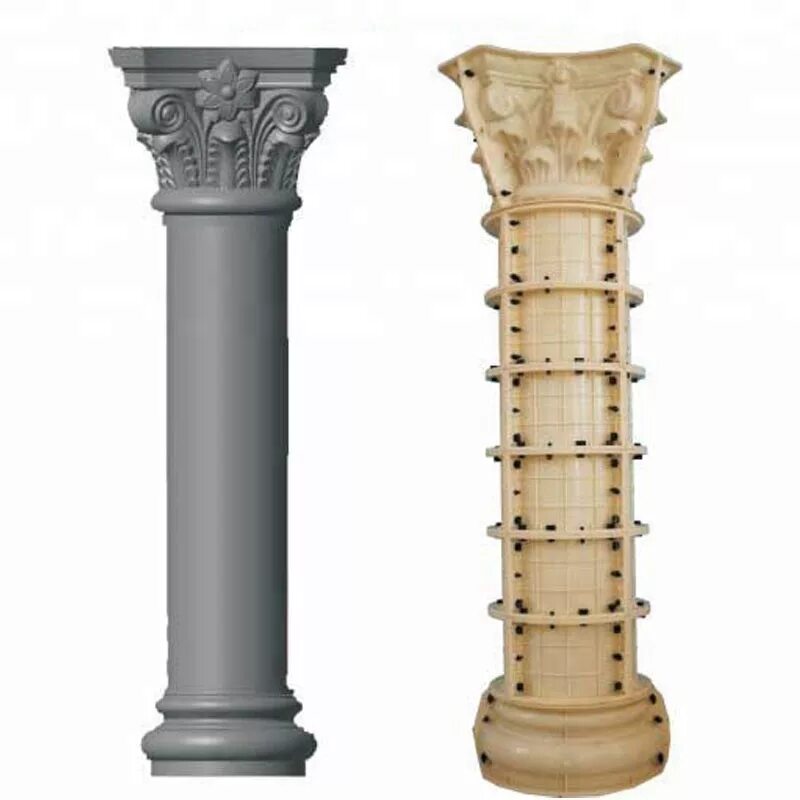 Купить колонны пластиковые. Колонны металлические декоративные. Декоративные колонны. Пластиковая колонна. Колонны бетонные декоративные.