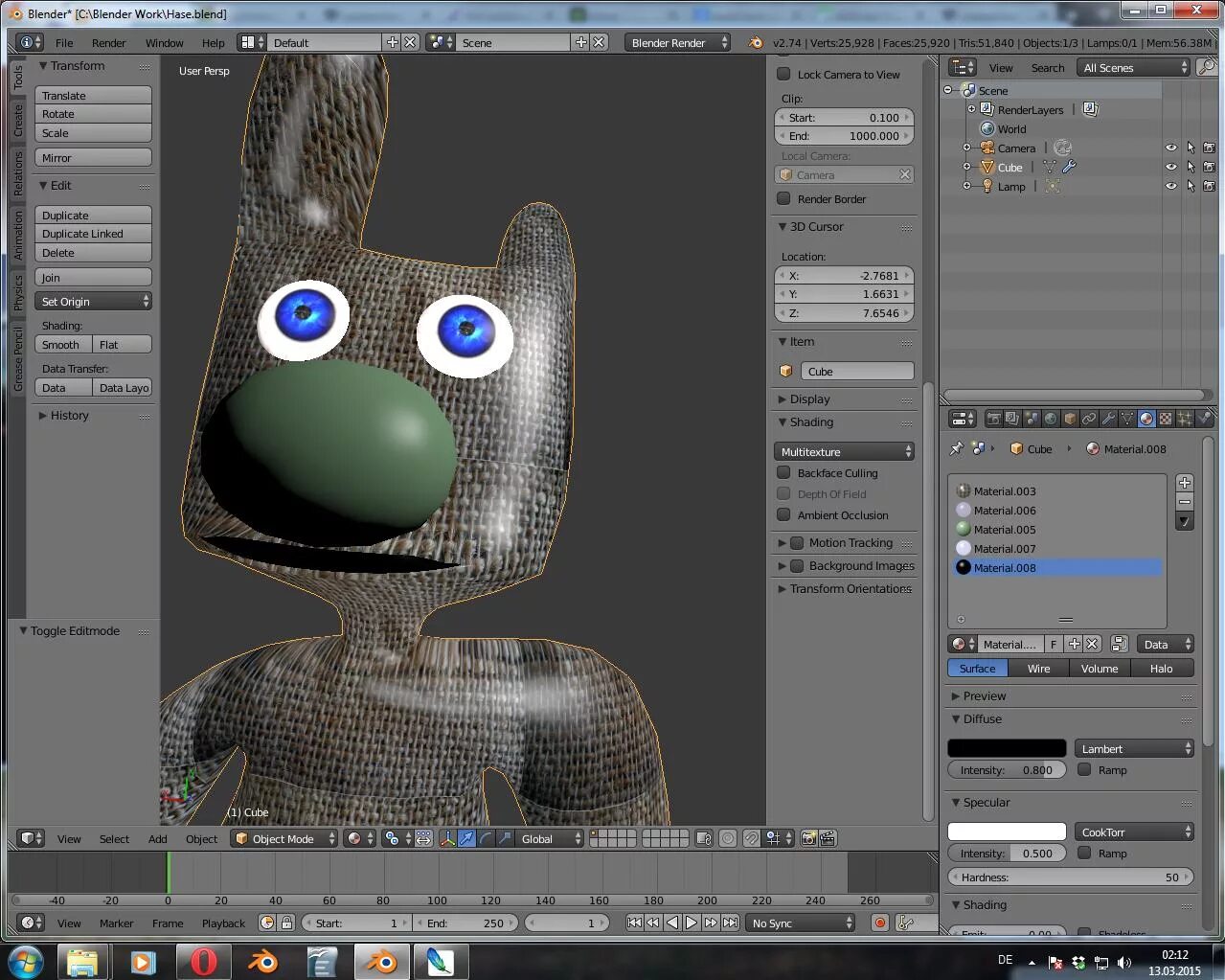 Render animation