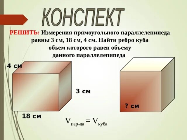 Как найти измерения куба. Как найти объем параллелепипеда. площадь полной поверхности прямоугольного параллелепипеда.