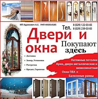 Окна двери название