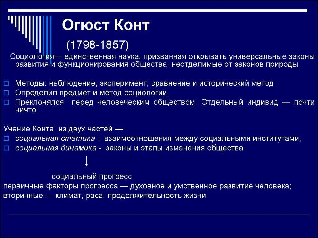Учения конта. Огюст конт социология. социология по конту. методы конта. закон трех стадий конта.