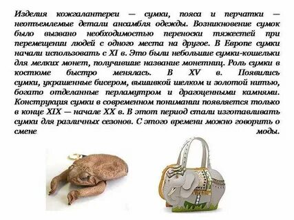 Презентация сумки