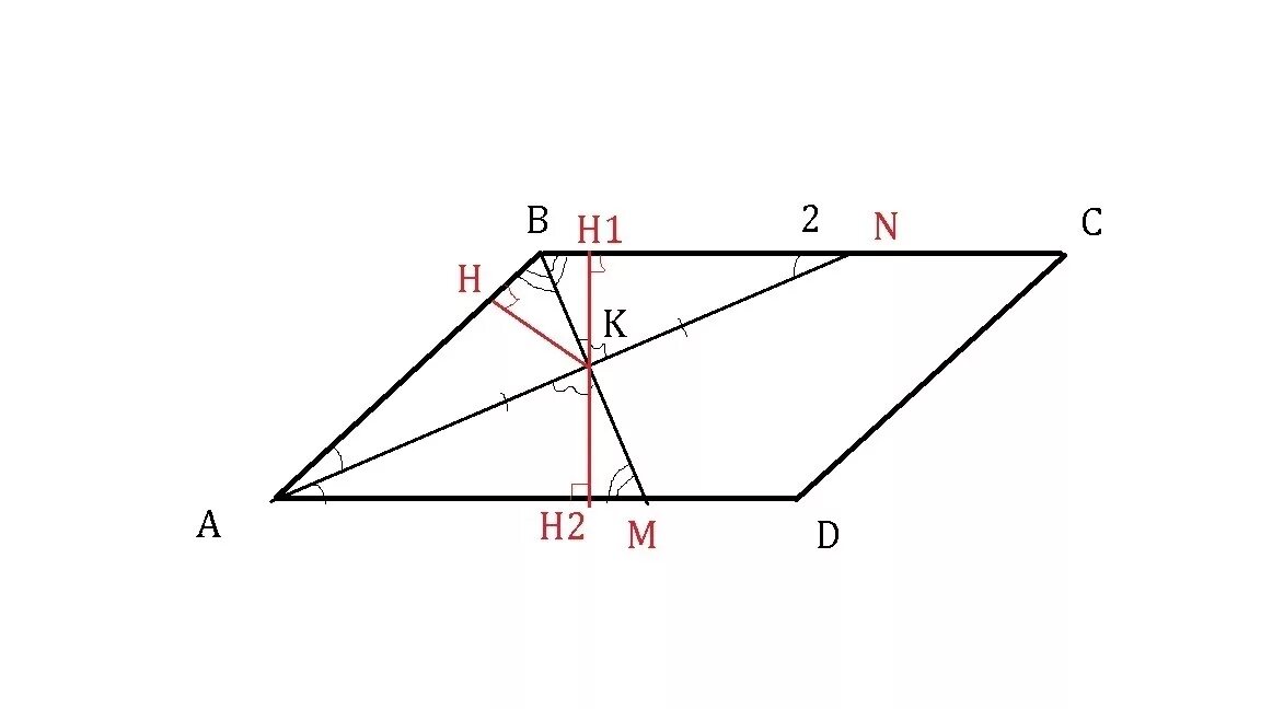 Ab равно 1. Биссектрисы углов a и b параллелограмма ABCD. Биссектриса угла параллелограмма. Параллелограмм аб 12. Биссектрисы углов а и в параллелограмма АВСД пересекаются в точке к.