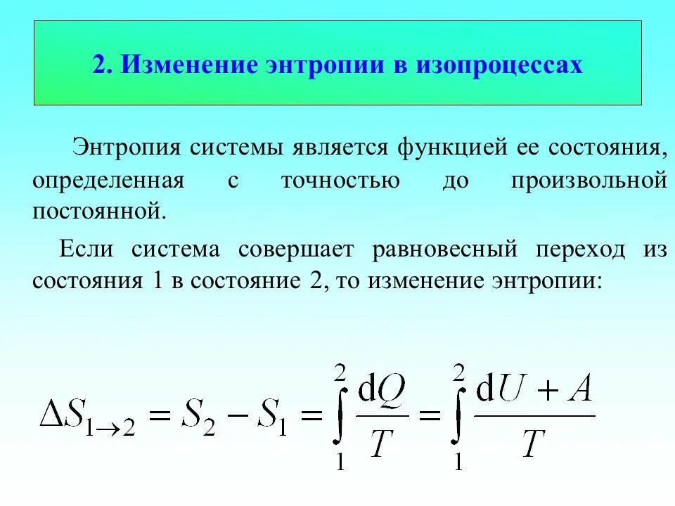 Энтропия убывает