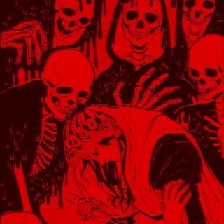 Red skeletons