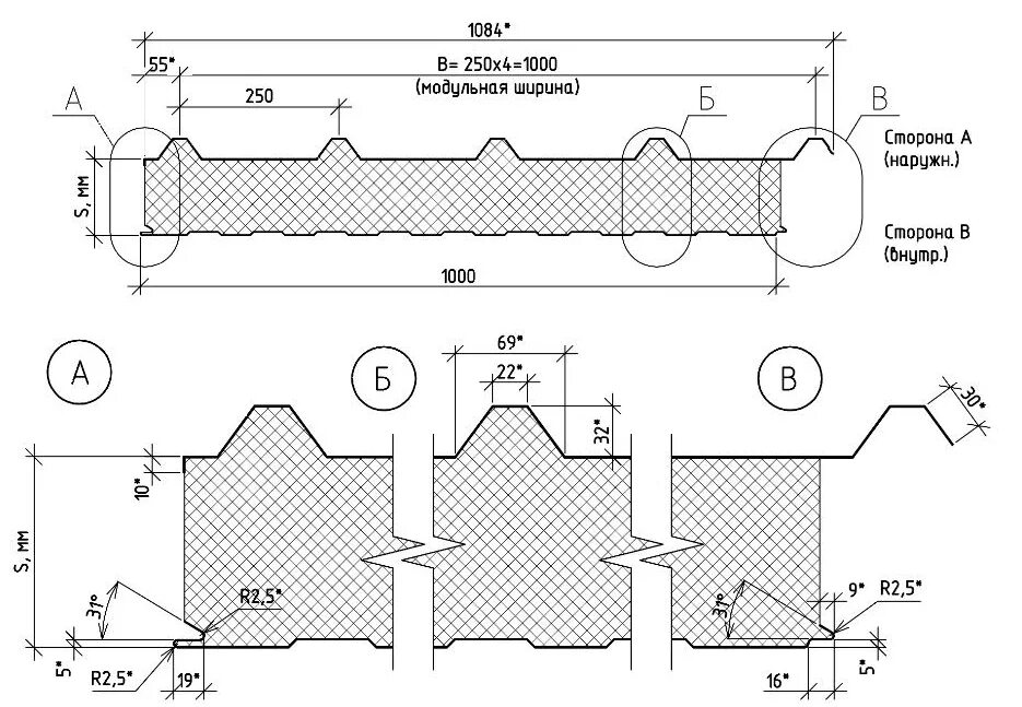 Какая толщина сэндвич панелей. Кровельная сэндвич панель чертеж. Сэндвич панели кровельные профиль с44. Толщина сэндвич панелей для кровли. Трехслойная кровельная сэндвич-панель ПКБ 80 чертеж.