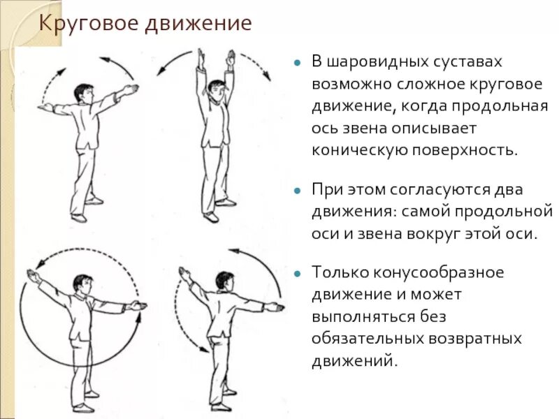 Какие движения происходят. Круговые движения в плечевом суставе. Движение вокруг продольной оси. Круговое движение вокруг оси. Круговое движение сустава.