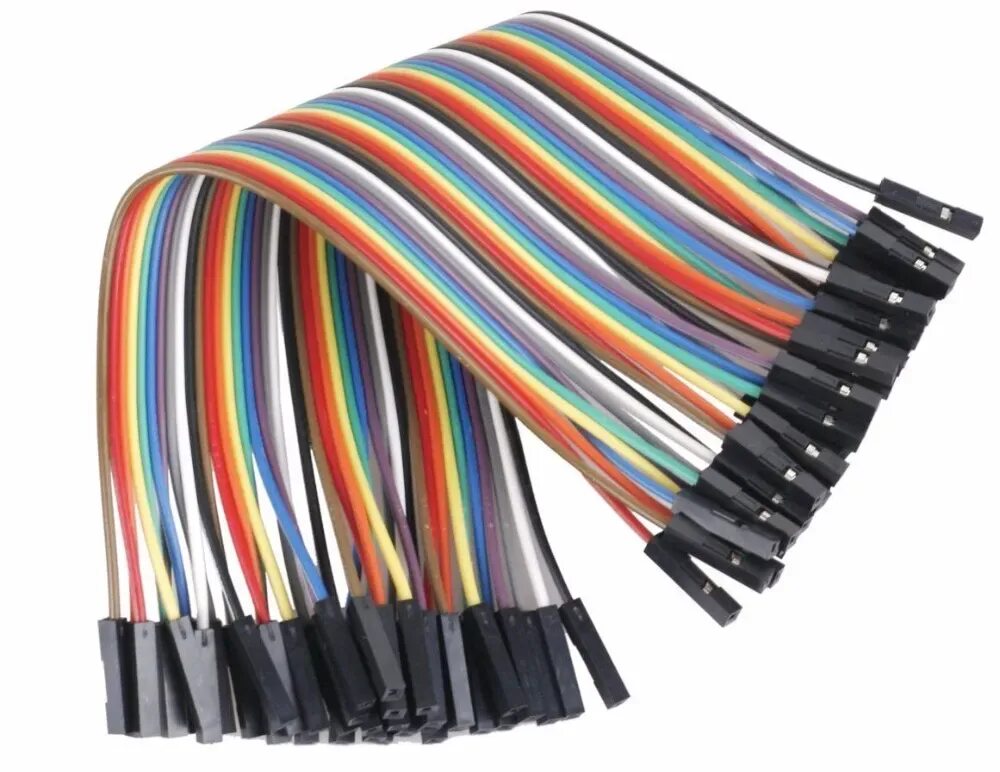 Провод 1 10. Dupont провода. jumper kablolar. джампер 40pin20 см. перемычки pin to pin.