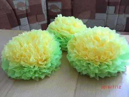 Сделать из бумажных салфетках цветов