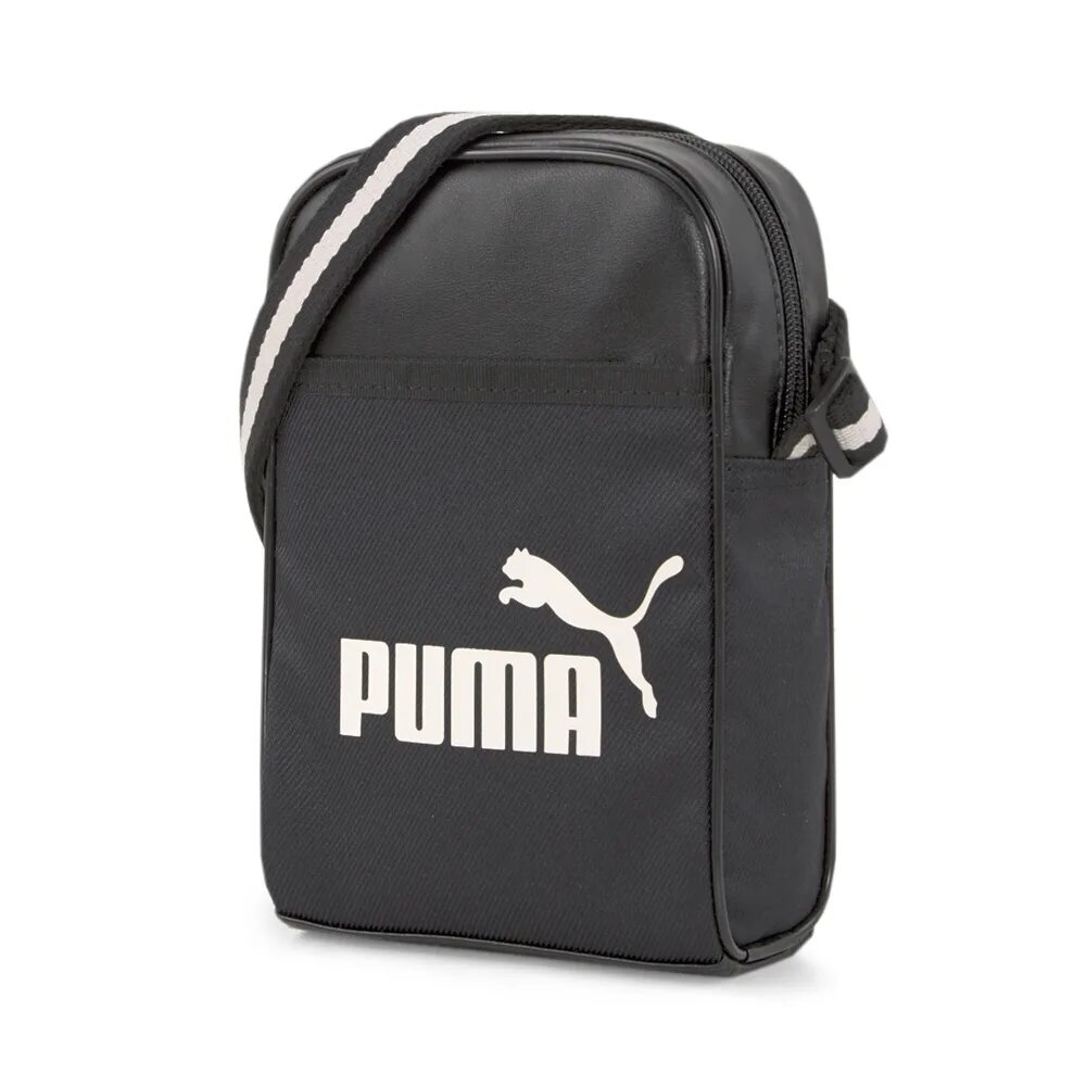 Сумка мужская/женская Puma Campus Compact Portable черного цвета. Сумка Puma Campus Portable. Сумка спортивная мужская через плечо Пума. Сумки Puma мужские через плечо Пума. Мужская сумка пума