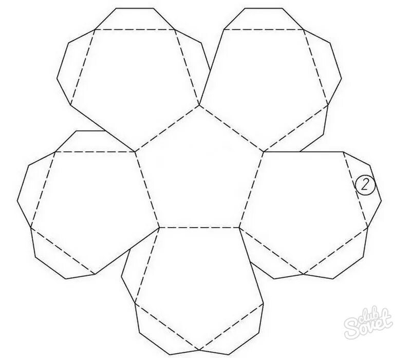 Шаблон додекаэдра для склеивания распечатать на а4 Dodecahedron, Polyhedron, Paper sculpture