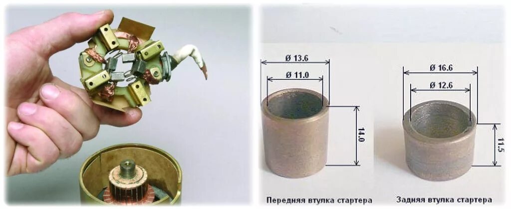 Размеры стартера ваз. Втулка стартера чери амулет а15. Втулки стартера ВАЗ 21 10. Втулка стартера ВАЗ 2108 Размеры. Втулка стартера ВАЗ 2109 В коробку.