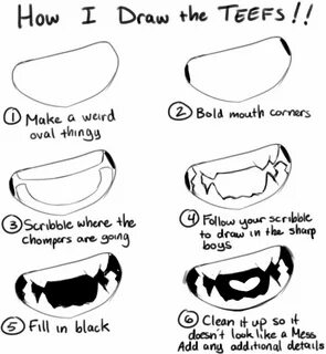how to draw mouth with sharp teeth: 2 тыс изображений найдено в Яндекс  Картинках