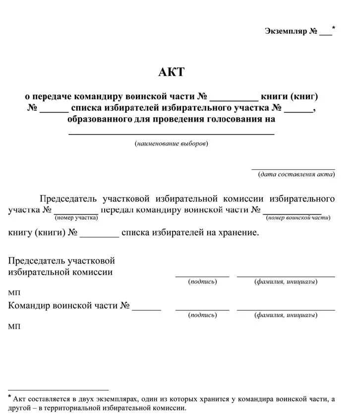 Решение о включении в список избирателей образец. Акт комиссии. Акт о передаче списка избирателей. Акт передачи первого экземпляра списка избирателей. Акты избирательных комиссий.