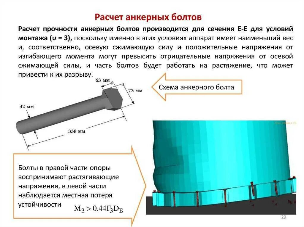 Калькулятор анкера