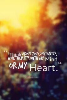 But i thinking about you