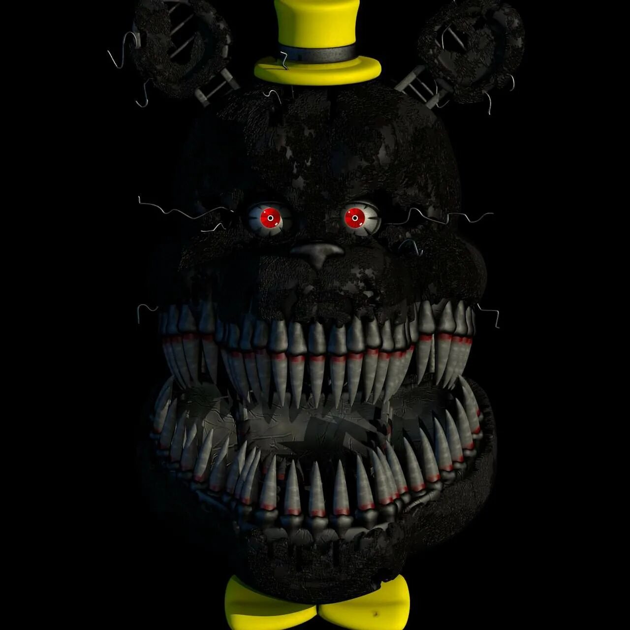 Кошмарные fnaf. Кошмарный Голден Фредди. ФНАФ кошмарный Голден Фредди. Кошмарный ФРЕДБЕР.