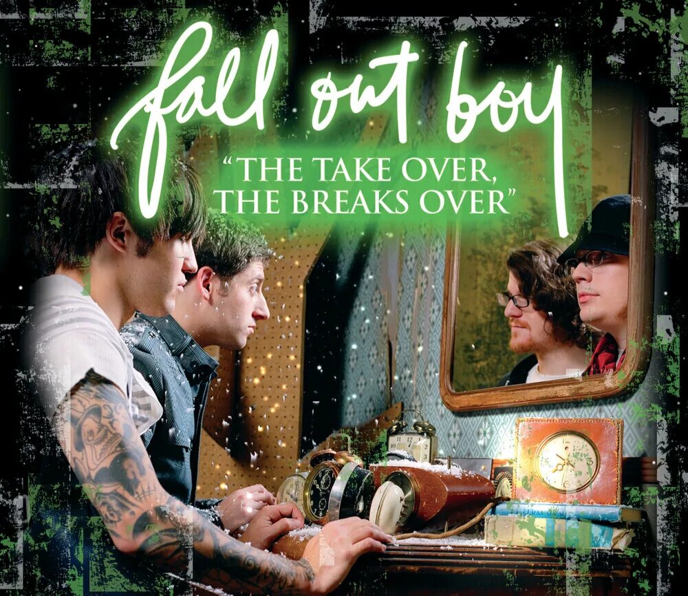 Fall out boy the take over, the Breaks over. Fall out boy Thriller. Fall out boy обложки альбомов. Fall out boy Believers never die.