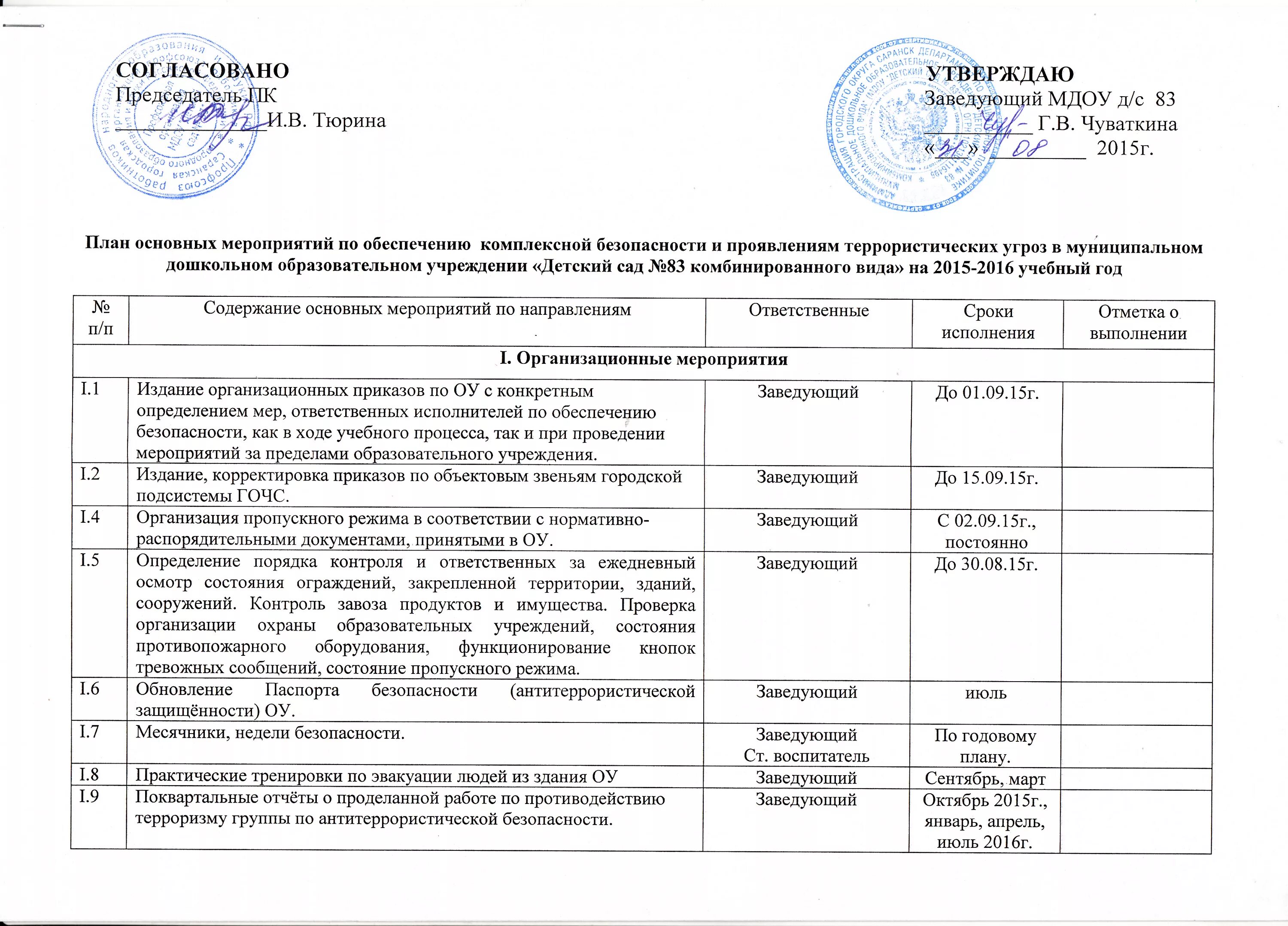 План проведения учения тренировки по действиям. План проведения тренировки. план мероприятий по атз. план по антитеррористической защищенности объекта. план тренировок по антитеррористической защищенности.