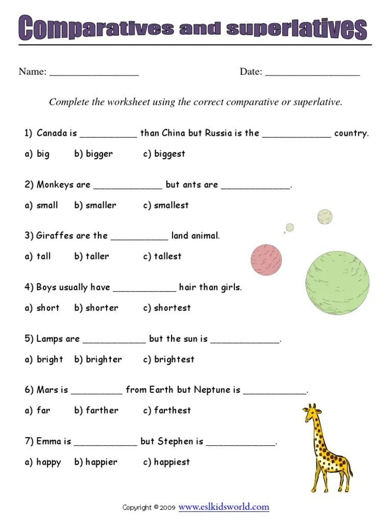 Comparatives and superlatives for kids. Сравнение прилагательных Worksheet. Степени сравнения прилагательных в английском Worksheets. Степени прилагательных в английском языке Worksheets. Сравнительные прилагательные в английском языке Worksheets.