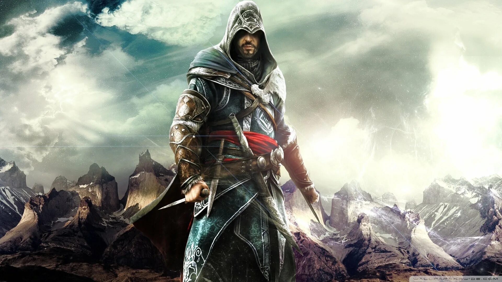 3 1920x1080. Assassins Creed Эцио Альтаир Коннор. Assassins Creed 1 Альтаир и Эцио. Assassin's Creed Revelations Эцио. Эцио Аудиторе Revelations.