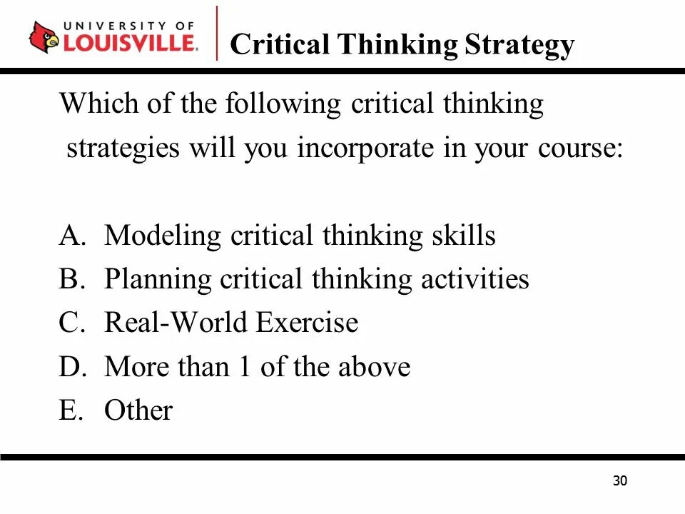 Think or thinking exercises