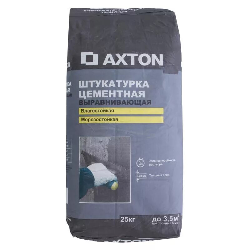 Штукатурка цементная Axton 25. Штукатурка цементная Axton серый 25 кг. Axton выравнивающая влагостойкая штукатурка цементная. Штукатурка цементная фасадная Акстон. Наружная штукатурка леруа