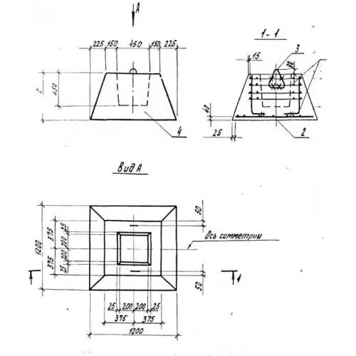 фундаменты стаканного типа 2ф 18. фундаментный блок стакан фо-2 вес. 1ф12. фундамент 2ф12. 12-2 чертеж с размерами.