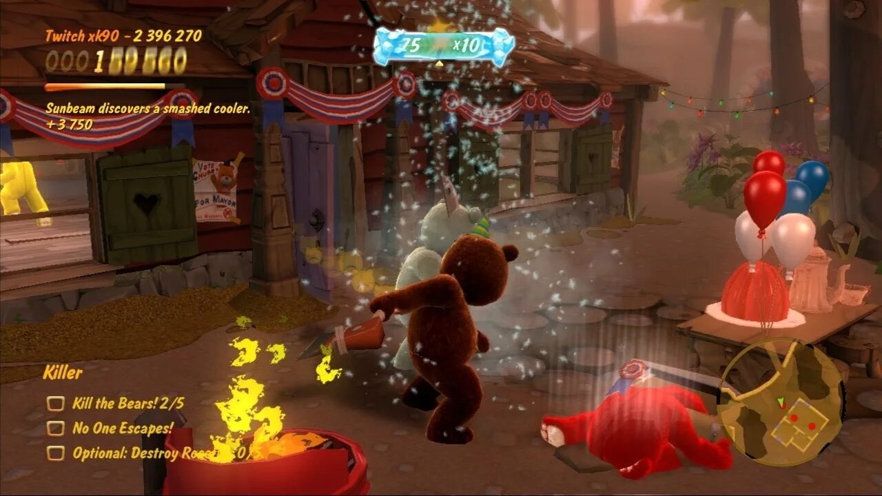 Мишка игра бары. Naughty Bear (ps3). Игра мишка. Игра про плюшевого медведя. Игра про медведя убийцу.