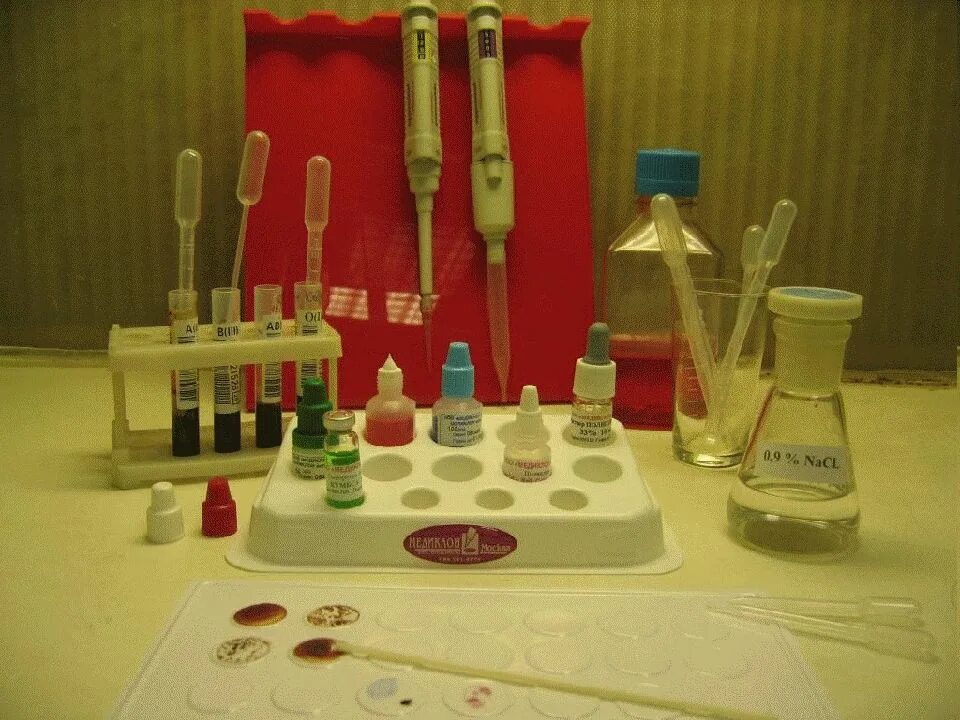 Определение резус фактора с помощью. Набор для определения группы крови и резус принадлежности. оснащение для определения группы крови. планшет для определения группы крови. набор цоликлонов.