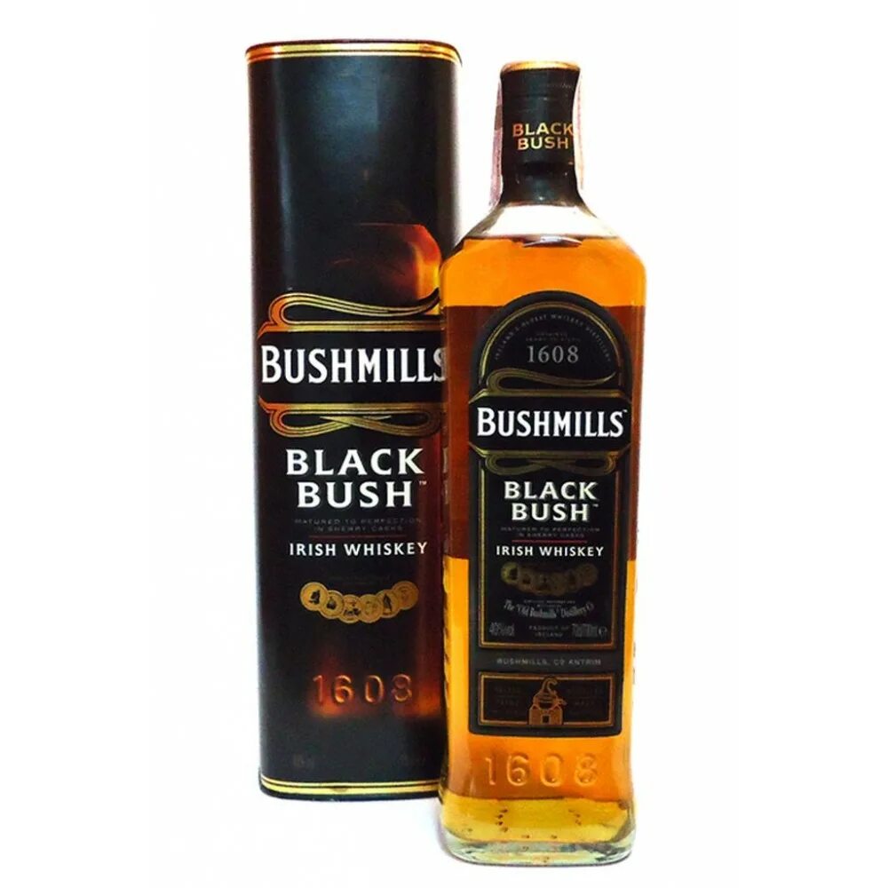 Виски бушмилс 0.7 литр. Виски Бушмилз Блэк Буш 40% 0.7л. Bushmills Irish Whiskey 1608. Виски Бушмилс Блэк. Bushmills Black Bush 0.7