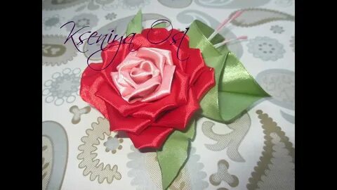 Розы из атласных лент сколько нужно ленты