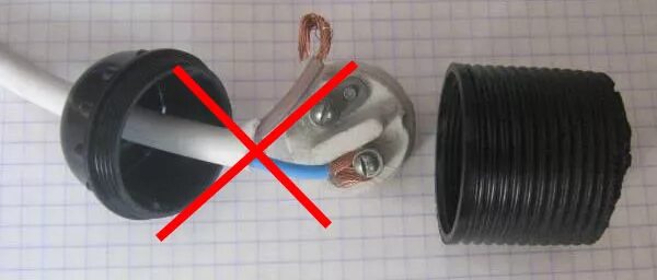 Подключение электрических цокольных патронов. СЕЧЕНИЕ ПРОВОДА, ДЛЯ СВЕТОДИОДНЫХ 
