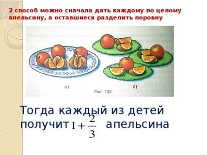40 апельсинов поделили поровну на 7 детей