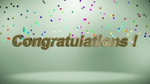 Many congratulations
