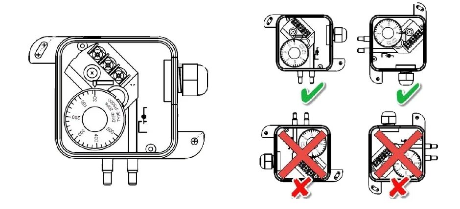 Honeywell :: Низовая автоматика :: Продукция линейки Fema :: Датчики и реле давл