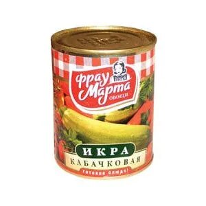 Этикетка икра кабачковая